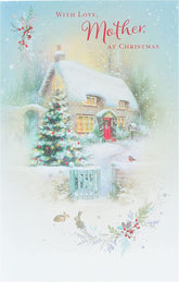 Christmas Card for Mother - Mother Christmas Card - Traditional Christmas Card for Mother - Christmas Card for Her